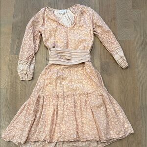 Cleobella Peach Floral Dress